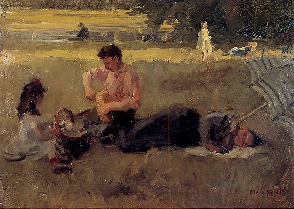 Isaac Israels Bois de Boulogne France oil painting art